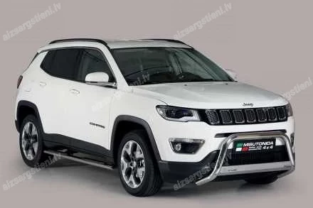 MISUTONIDA OVAL SIDE BARS WITH PLASTIC FOOTSTEPS JEEP Compass
