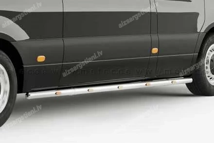 METEC ROUND SIDE PROTECTION BARS WITH ADDITIONAL LED BODY LIGHTS (L3  WHEELBASE) MERCEDES-BENZ Sprinter