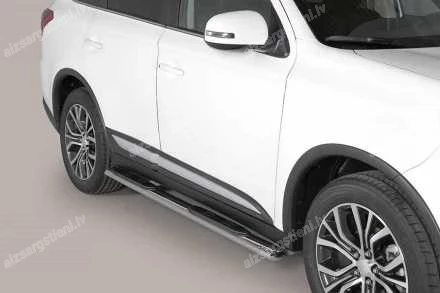 MISUTONIDA OVAL SIDE BARS WITH PLASTIC FOOTSTEPS MITSUBISHI Outlander
