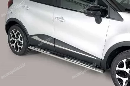 MISUTONIDA OVAL SIDE BARS WITH INTEGRATED PLASTIC FOOTSTEPS RENAULT Captur