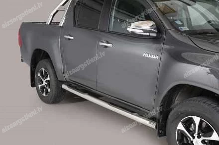 MISUTONIDA ROUND SIDE BARS WITH PLASTIC FOOTSTEPS TOYOTA Hilux