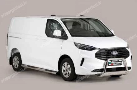 MISUTONIDA ROUND SIDE BARS WITH PLASTIC FOOTSTEPS FORD Transit Custom / Tourneo Custom